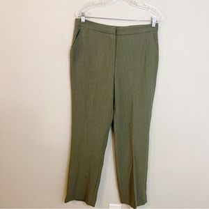 Iris Singer Collection Wool Blend Green Pants NWT size‎ 12P NWT